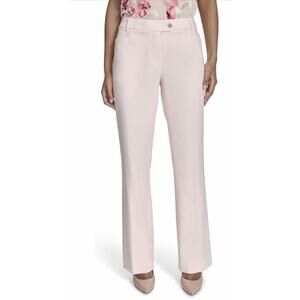Women's Light Pink Straight-Leg Dress Pants